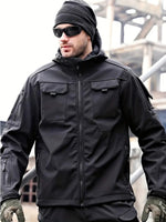 Tactical Hooded Outdoorjacket Waterproof Windproof Insulated For Outdoor Adventures For Men | Perfect for Outdoor Activities
