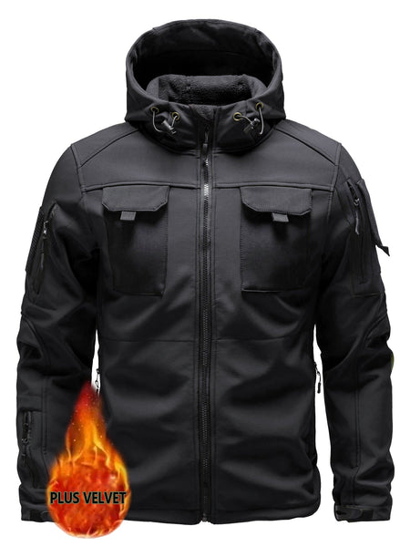 Tactical Hooded Outdoorjacket Waterproof Windproof Insulated For Outdoor Adventures For Men | Perfect for Outdoor Activities