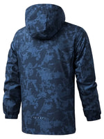 Warm Camouflage Pattern Print Hooded Windbreaker Outdoorjacket For Spring Autumn For Men | Perfect for Spring & Autumn