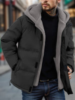 Casual Hooded Down Alternative Winter Jacket with Pockets For Men | Perfect for Casual Days