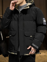 Stylish Camo Hooded Winter Jacket for Men | Perfect for Outdoor Activities