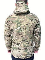 Tactical Hooded Outdoorjacket Windproof Waterproof With Secure Zip Pockets For Outdoor Activities For Men | Perfect for Outdoor Activities