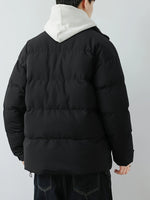 Warm Cotton Band Collar Zip Up Winter Jacket For Men | Ideal for Winter
