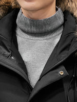 Stylish Mid-Length Hooded Winter Jacket for Men | Ideal for Winter