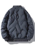 Warm Baseball Collar Zip Up Solid Fleece With Pockets Winter Jacket For Men | Ideal for Winter