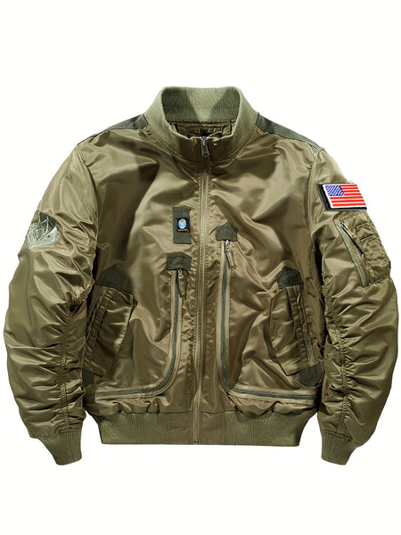 Warm Stand Collar Bomber Tactical Outdoorjacket For Men | Ideal for All Seasons