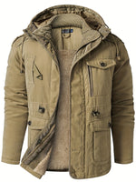 Warm Cotton Cargo With Pockets Winter Jacket For Men | Perfect for Outdoor Activities