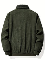 Warm Thick Long Sleeve Lapel Collar Winter Jacket for Men | Ideal for Winter