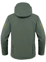 Tactical Hooded Outdoorjacket Windproof Waterproof With Secure Zip Pockets For Outdoor Activities For Men | Perfect for Outdoor Activities