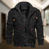 Varsity Bomber Jacket with Fur-Lined Fleece Interior for Men | Comfortable Streetwear