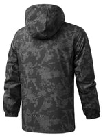 Warm Camouflage Pattern Print Hooded Windbreaker Outdoorjacket For Spring Autumn For Men | Perfect for Spring & Autumn