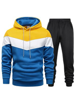 Men's Jacket & Joggers Casual Tracksuit Set with Drawstring and Pockets | Perfect for All Seasons