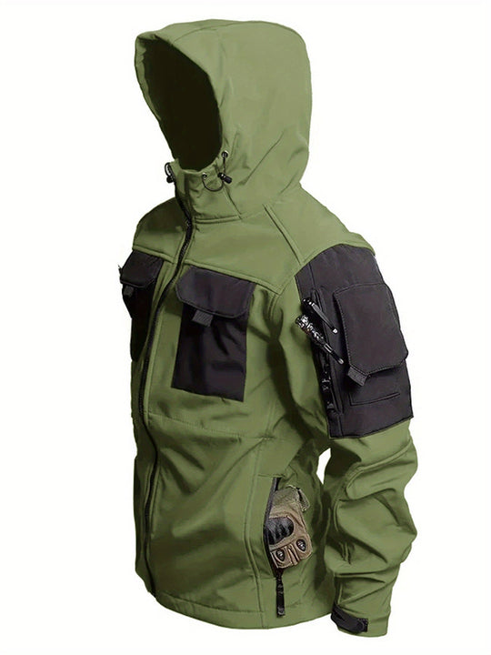 Tactical Hooded Outdoorjacket Waterproof Windproof Insulated For Outdoor Adventures For Men | Perfect for Outdoor Activities