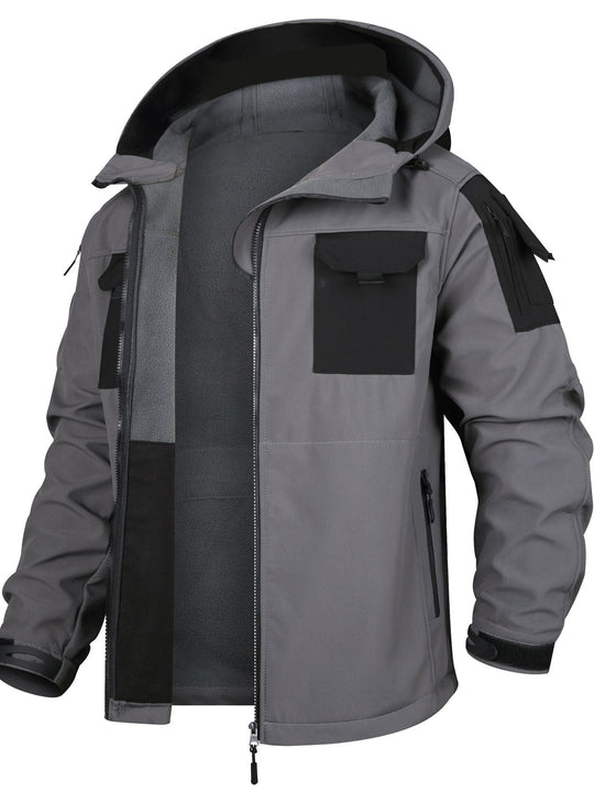 Tactical Hooded Outdoorjacket And Cargo Pants Set Waterproof Windproof Gear For Outdoor Activities For Men | Perfect for Outdoor Activities