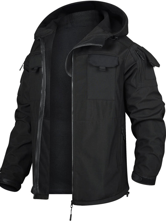Tactical Hooded Outdoorjacket And Cargo Pants Set Waterproof Windproof Gear For Outdoor Activities For Men | Perfect for Outdoor Activities