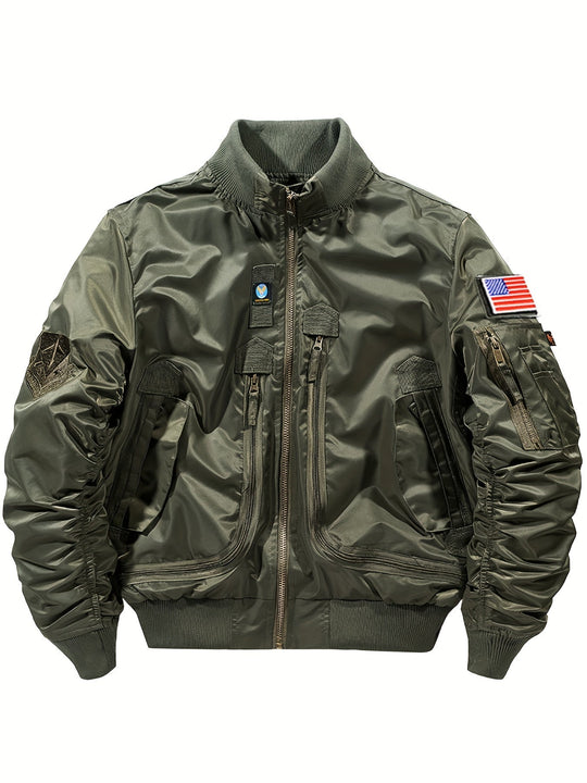 Warm Stand Collar Bomber Tactical Outdoorjacket For Men | Ideal for All Seasons