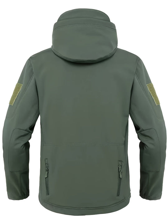 Tactical Hooded Outdoorjacket Windproof Waterproof With Secure Zip Pockets For Outdoor Activities For Men | Perfect for Outdoor Activities