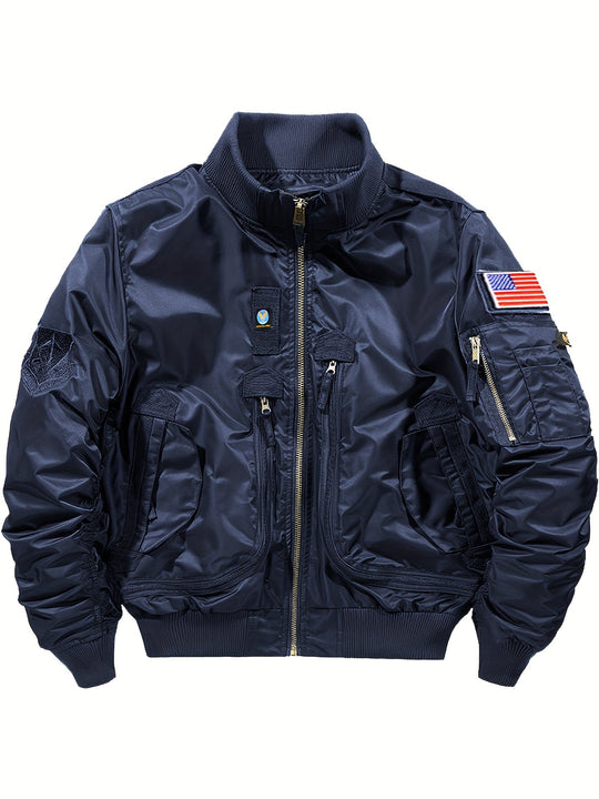 Warm Stand Collar Bomber Tactical Outdoorjacket For Men | Ideal for All Seasons