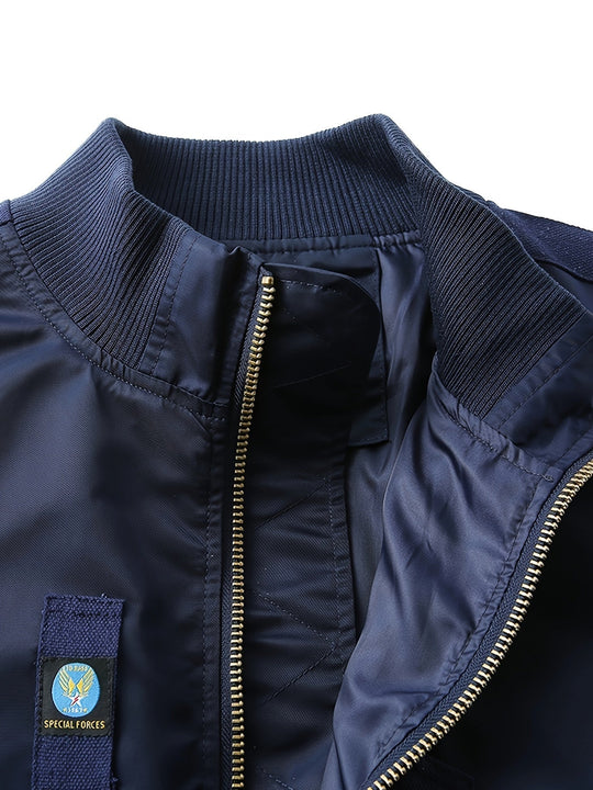 Warm Stand Collar Bomber Tactical Outdoorjacket For Men | Ideal for All Seasons