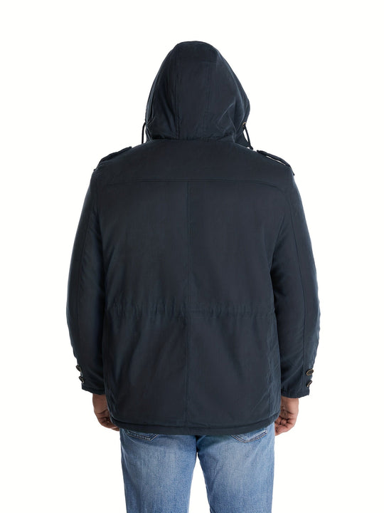 Warm Cotton Cargo With Pockets Winter Jacket For Men | Perfect for Outdoor Activities
