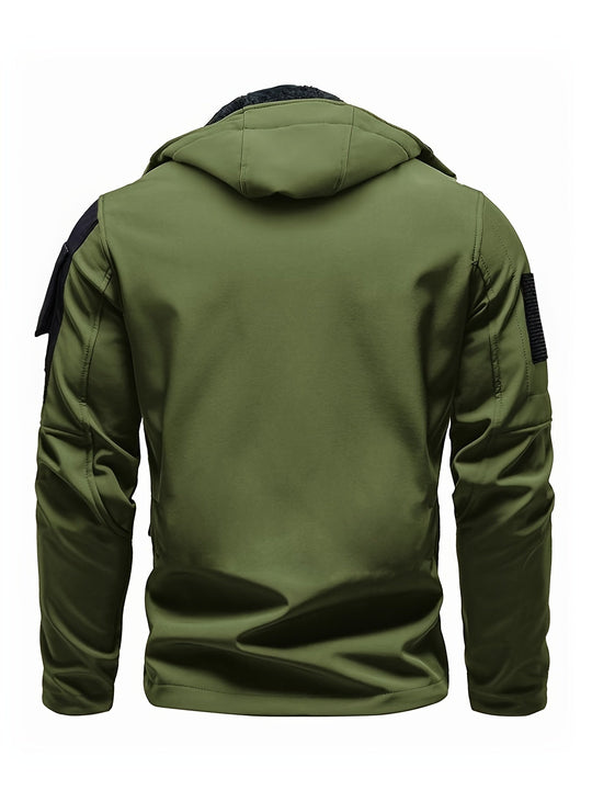 Tactical Hooded Outdoorjacket Waterproof Windproof Insulated For Outdoor Adventures For Men | Perfect for Outdoor Activities